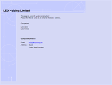 Tablet Screenshot of leoholding.net